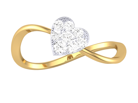 Printable 3D jewelry model of Lady diamond ring 3D 模型