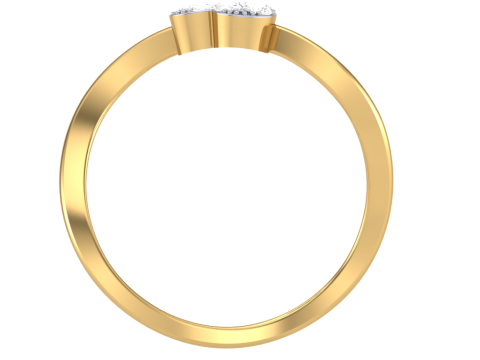 Printable 3D jewelry model of Lady diamond ring 3D Model