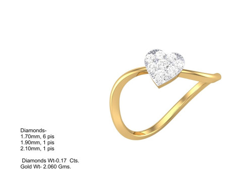 Printable 3D jewelry model of Lady diamond ring 3D Model