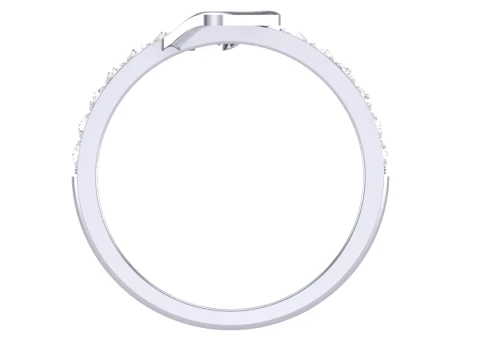 Printable 3D jewelry model of Lady diamond ring 3D Model