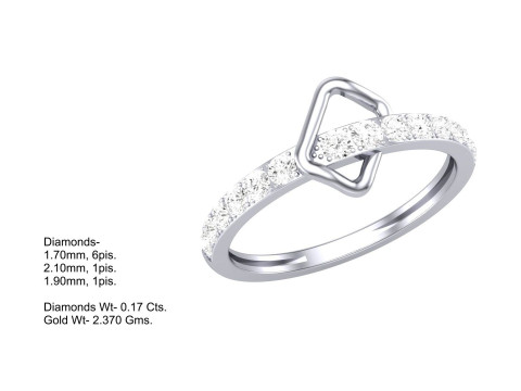 Printable 3D jewelry model of Lady diamond ring 3D Модель
