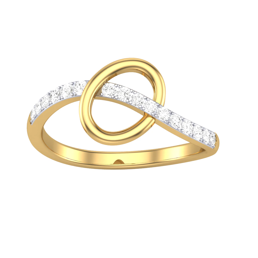 Printable 3D jewelry model of Lady diamond ring 3D Model .c4d .max .obj .3ds .fbx .stl .blend
