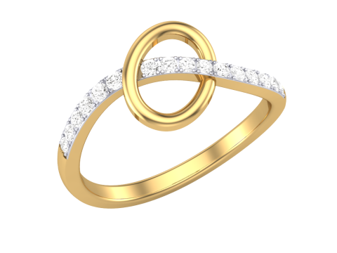 Printable 3D jewelry model of Lady diamond ring Model 3D