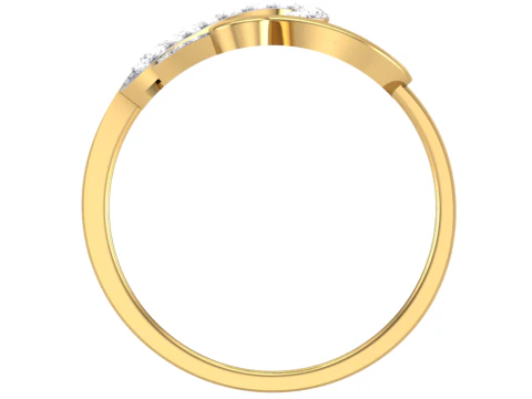 Printable 3D jewelry model of Lady diamond ring 3D Model
