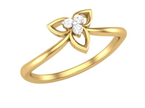 Printable 3D jewelry model of Lady diamond ring 3D 모델