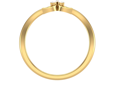 Printable 3D jewelry model of Lady diamond ring 3D 모델