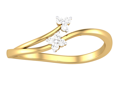 Printable 3D jewelry model of Lady diamond ring 3D 模型