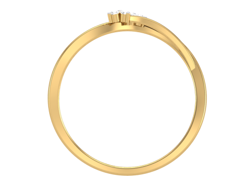 Printable 3D jewelry model of Lady diamond ring Modèle 3D