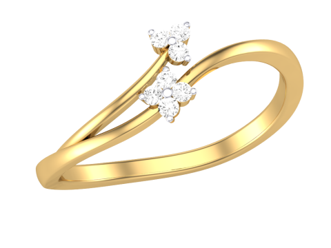 Printable 3D jewelry model of Lady diamond ring Modèle 3D
