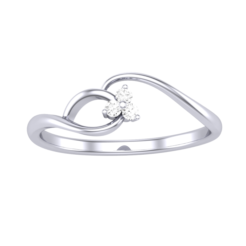 Printable 3D jewelry model of Lady diamond ring Modello 3D .c4d .max .obj .3ds .fbx .stl .blend