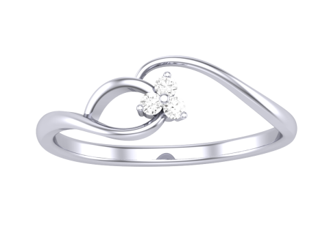 Printable 3D jewelry model of Lady diamond ring Modèle 3D