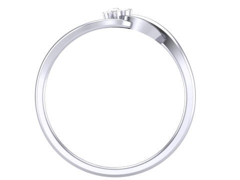 Printable 3D jewelry model of Lady diamond ring Modello 3D