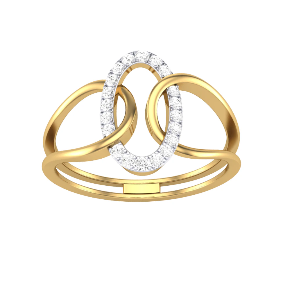 Printable 3D jewelry model of Lady diamond ring 3D Model .c4d .max .obj .3ds .fbx .stl .blend 