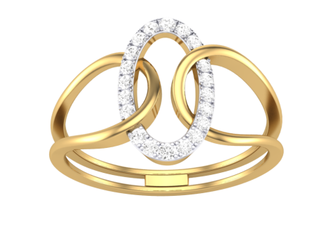 Printable 3D jewelry model of Lady diamond ring 3D 模型