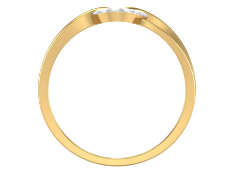 Printable 3D jewelry model of Lady diamond ring 3D 모델