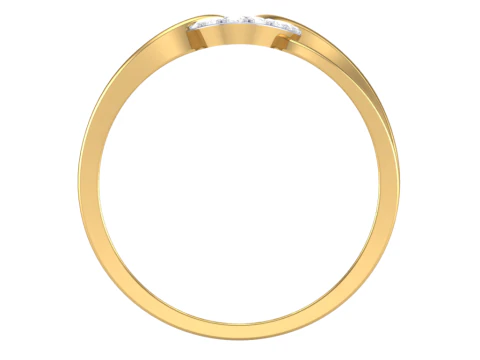 Printable 3D jewelry model of Lady diamond ring 3D Model