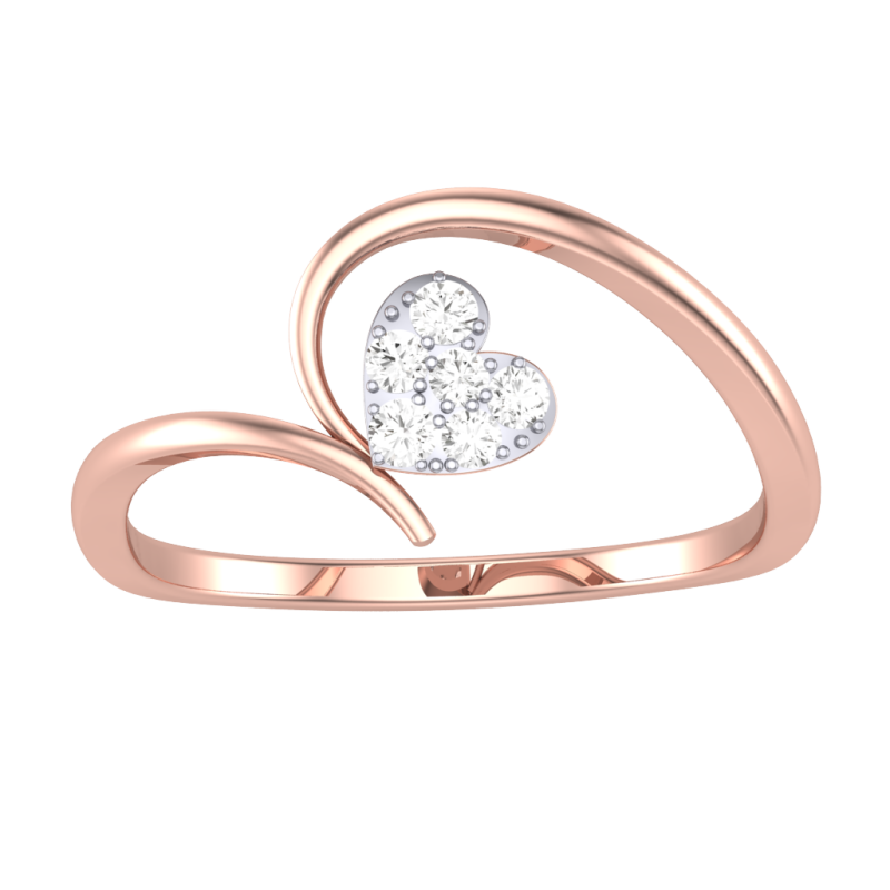 Printable 3D jewelry model of Lady diamond ring 3D 모델 .c4d .max .obj .3ds .fbx .stl .blend