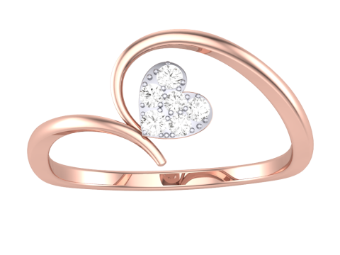 Printable 3D jewelry model of Lady diamond ring 3D 模型