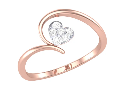 Printable 3D jewelry model of Lady diamond ring 3D Model