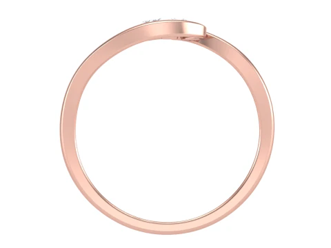 Printable 3D jewelry model of Lady diamond ring 3D Model