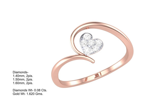 Printable 3D jewelry model of Lady diamond ring 3D 모델