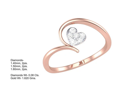 Printable 3D jewelry model of Lady diamond ring 3D Model