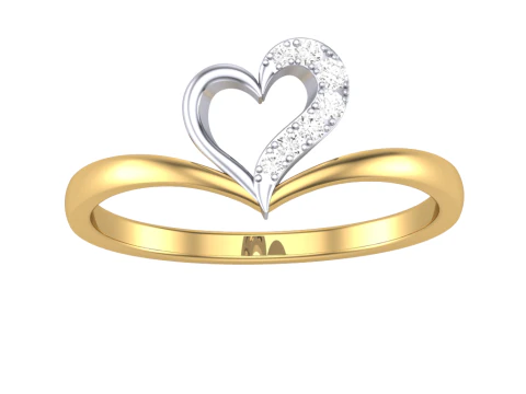 Model perhiasan 3D cincin berlian Wanita yang dapat dicetak Model 3D