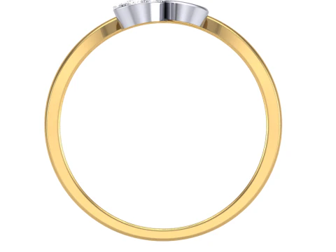 Printable 3D jewelry model of Lady diamond ring 3D Model