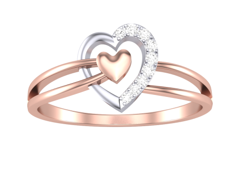 Printable 3D jewelry model of Lady diamond ring 3Dモデル