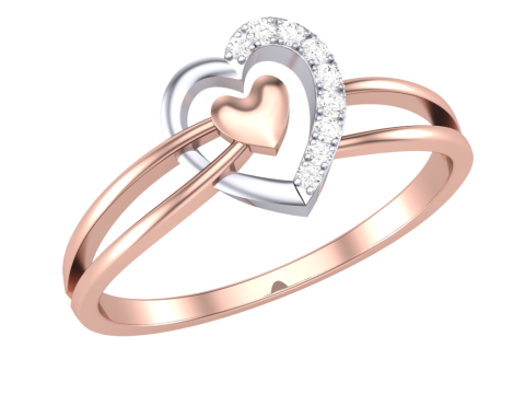 Printable 3D jewelry model of Lady diamond ring Modello 3D
