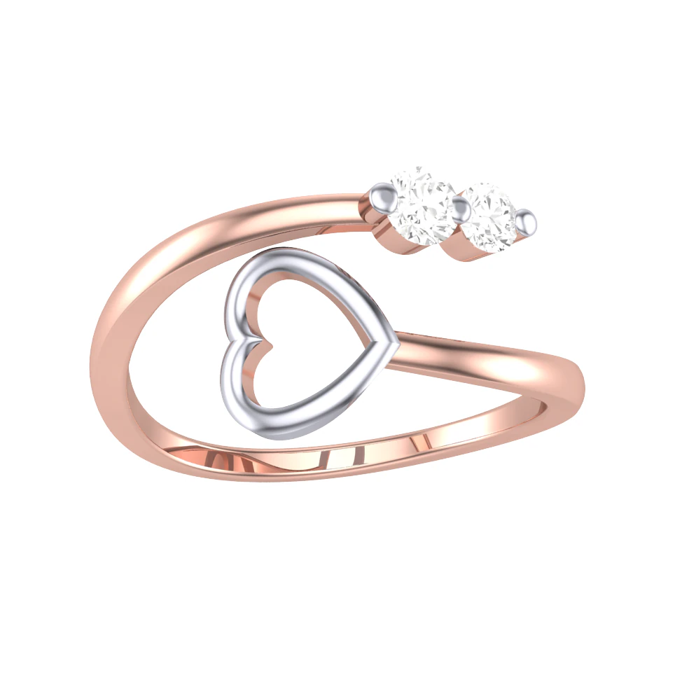 Printable 3D jewelry model of Lady diamond ring 3D Model .c4d .max .obj .3ds .fbx .stl .blend 