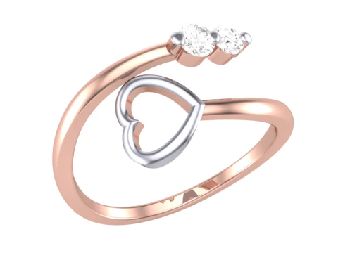 Printable 3D jewelry model of Lady diamond ring 3D Model