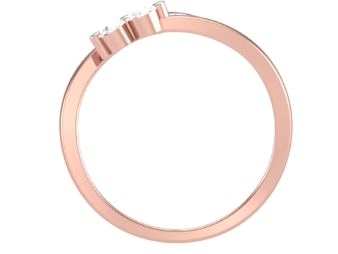 Printable 3D jewelry model of Lady diamond ring 3D Modell