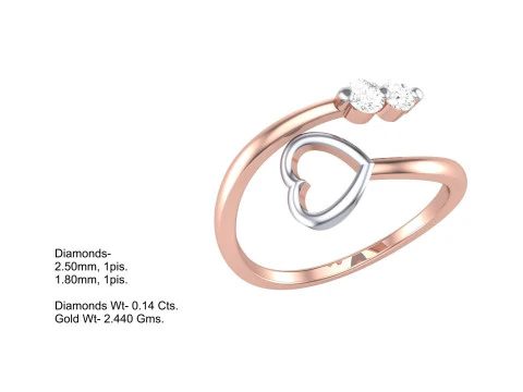 Printable 3D jewelry model of Lady diamond ring 3D Model
