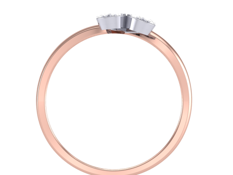 Printable 3D jewelry model of Lady diamond ring Modèle 3D