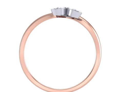 Printable 3D jewelry model of Lady diamond ring 3D Model