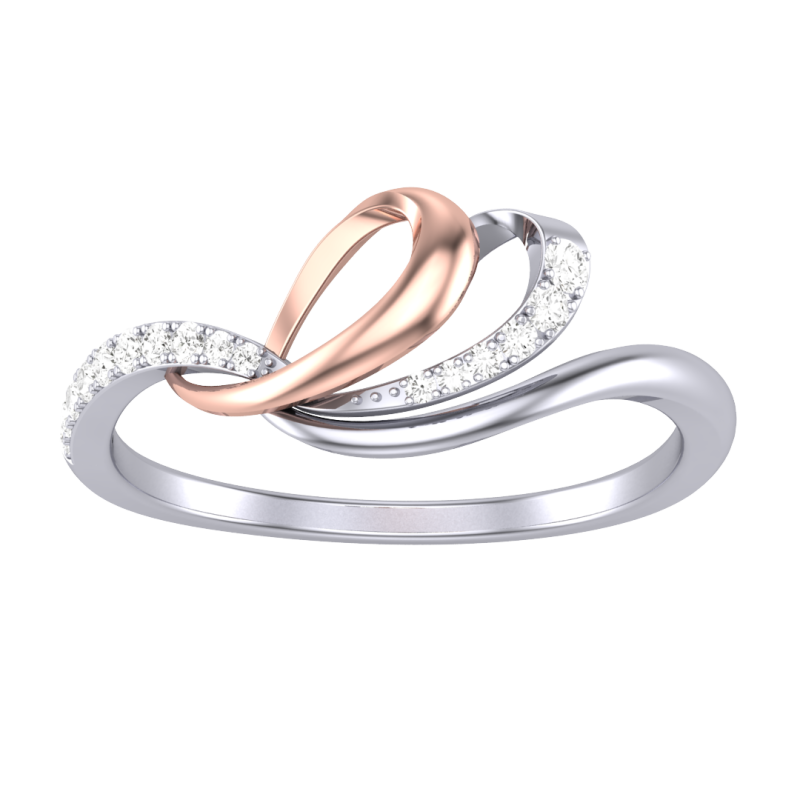 Printable 3D jewelry model of Lady diamond ring 3D मॉडल .c4d .max .obj .3ds .fbx .stl .blend