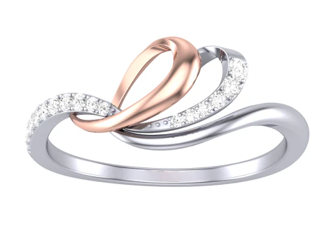Printable 3D jewelry model of Lady diamond ring 3D Model