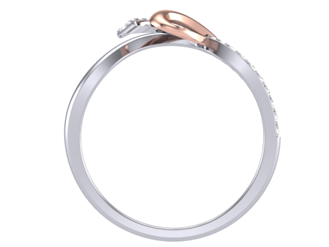 Printable 3D jewelry model of Lady diamond ring 3D मॉडल