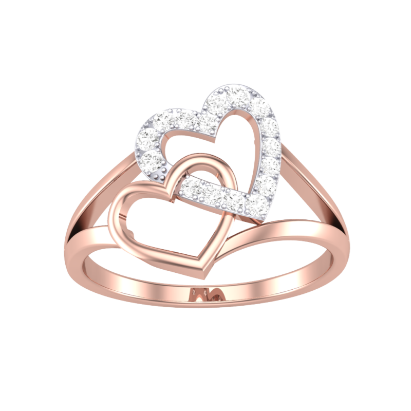 Printable 3D jewelry model of Lady diamond ring Modèle 3D .c4d .max .obj .3ds .fbx .stl .blend