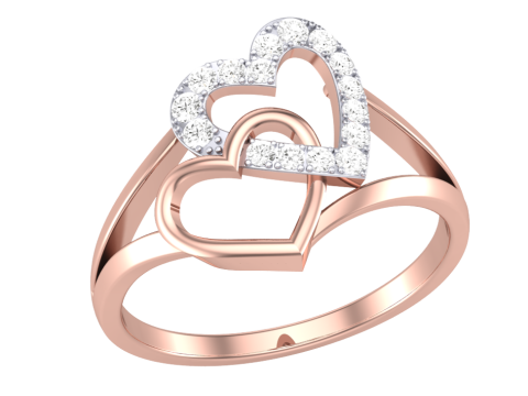 Printable 3D jewelry model of Lady diamond ring Modèle 3D