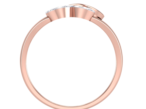Printable 3D jewelry model of Lady diamond ring Modèle 3D