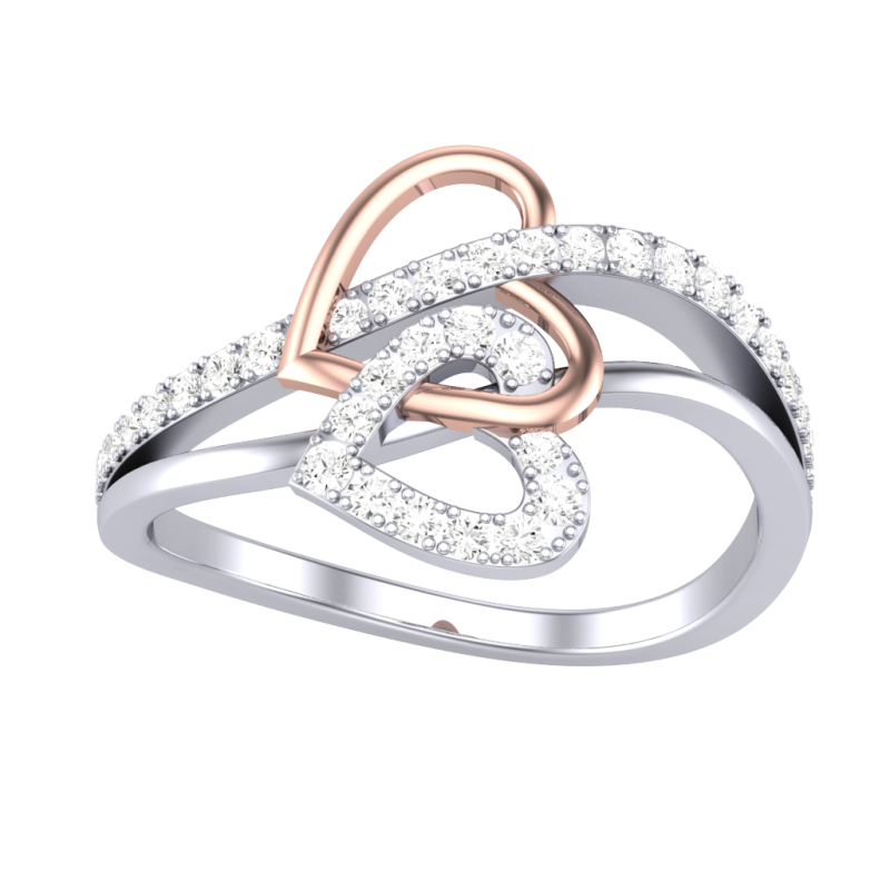 Printable 3D jewelry model of Lady diamond ring Model 3D .c4d .max .obj .3ds .fbx .stl .blend