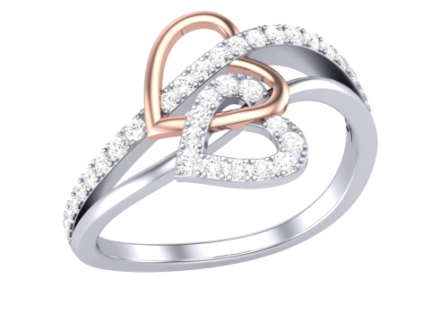 Printable 3D jewelry model of Lady diamond ring Model 3D