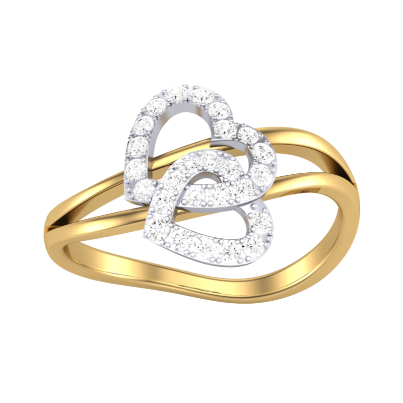 Printable 3D jewelry model of Lady diamond ring 3D Model .c4d .max .obj .3ds .fbx .stl .blend
