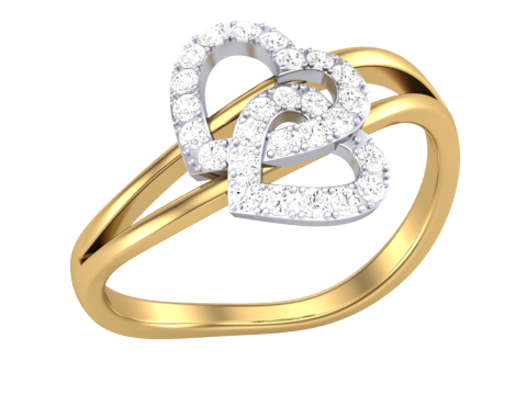 Printable 3D jewelry model of Lady diamond ring 3D Model