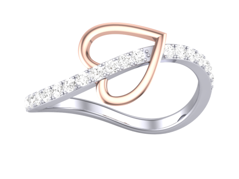 Printable 3D jewelry model of Lady diamond ring Model 3D