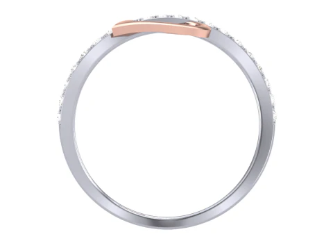 Printable 3D jewelry model of Lady diamond ring 3D Model