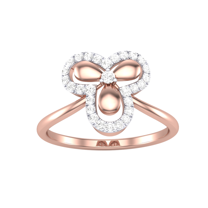 Printable 3D jewelry model of Lady diamond ring 3D मॉडल .c4d .max .obj .3ds .fbx .stl .blend