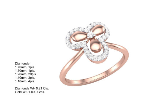 Printable 3D jewelry model of Lady diamond ring 3D मॉडल